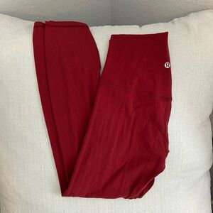 Lululemon Align Pant II *25" Dark Sport Red